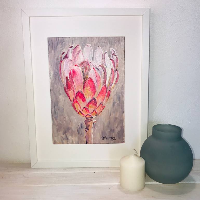 Original Impressionism Floral Painting by Olga Volna