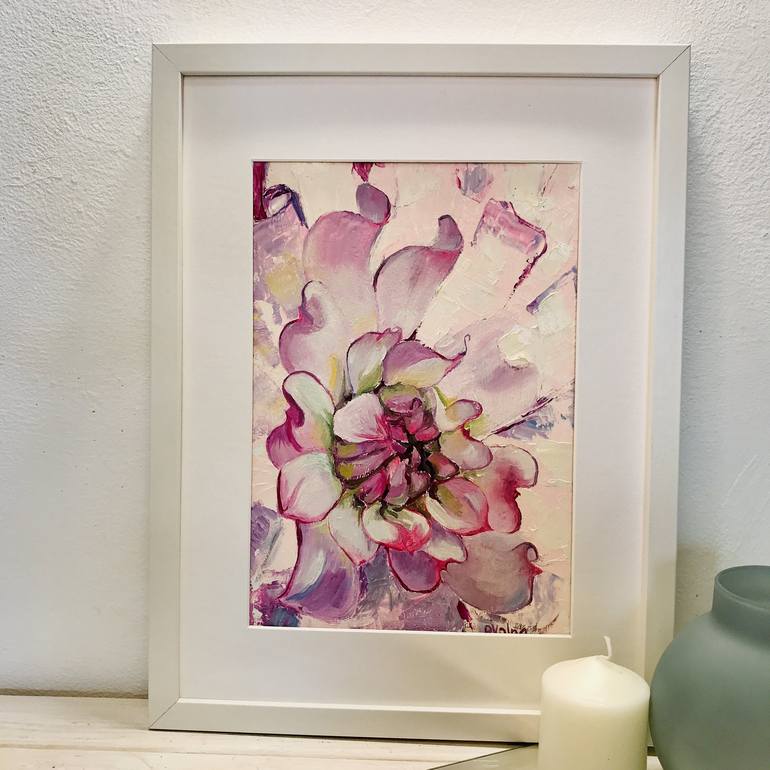 Original Impressionism Floral Painting by Olga Volna