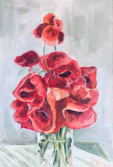 Print of Impressionism Floral Paintings by Olga Volna