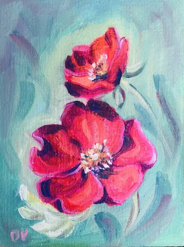 Original Floral Paintings by Olga Volna