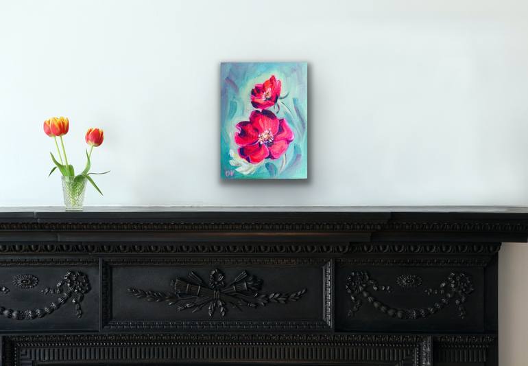 Original Floral Painting by Olga Volna