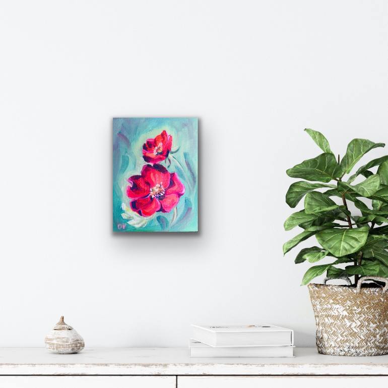 Original Floral Painting by Olga Volna