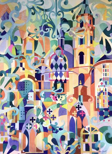 Original Architecture Paintings by Pam Smart
