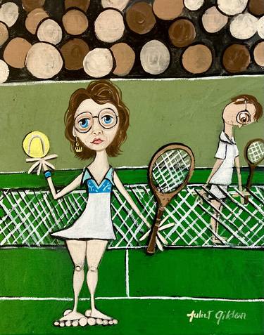 Original Sports Paintings by juliet gilden