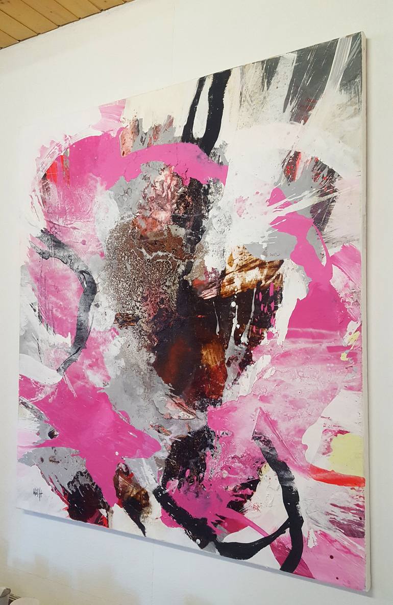 Original Abstract Expressionism Abstract Painting by Dietmar Woelfl