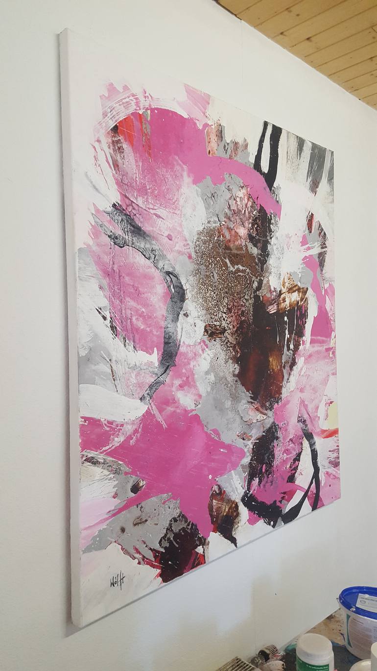 Original Abstract Expressionism Abstract Painting by Dietmar Woelfl