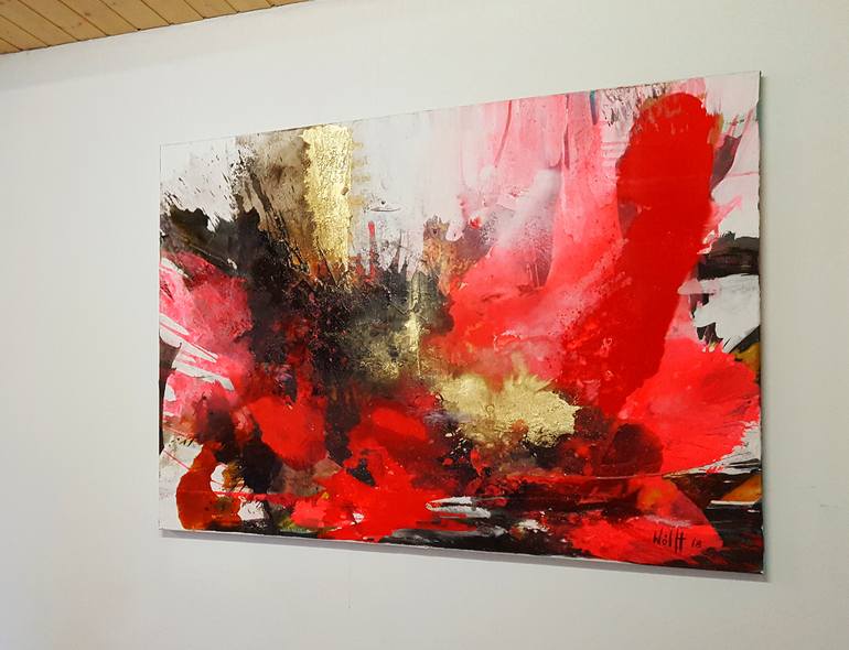 Original Abstract Expressionism Abstract Painting by Dietmar Woelfl