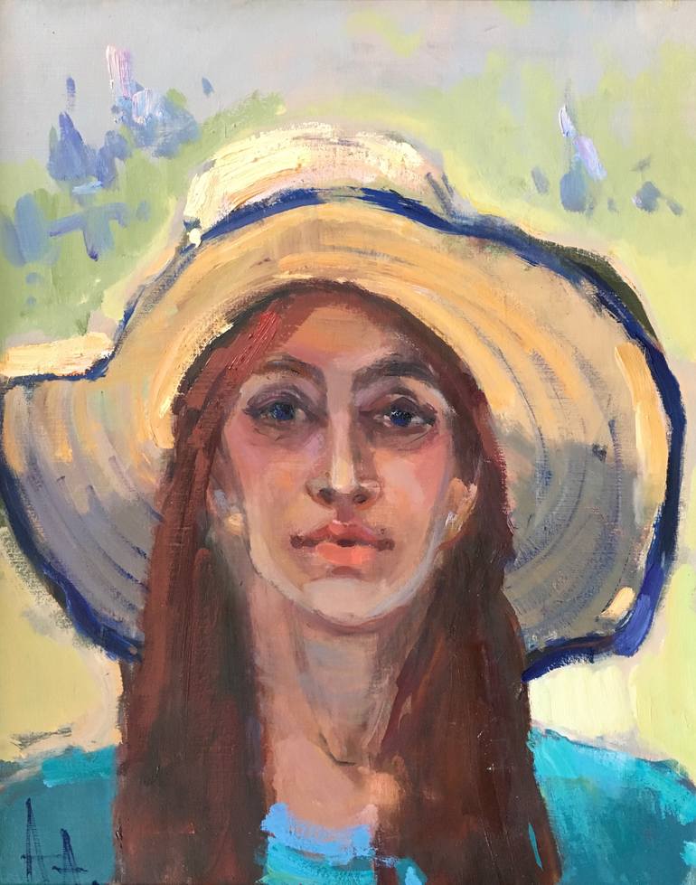 Spring portrait Painting by Anna Abidina | Saatchi Art