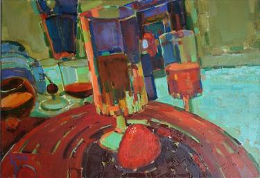"Still Life with wineglasses and strawberry" thumb