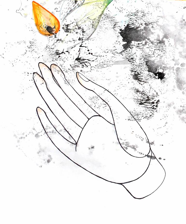 Original Illustration Nature Drawing by Anastasiia Kulik