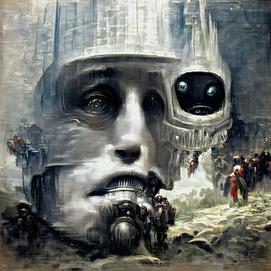 Collection Surrealism No19 / Robots and civilizations