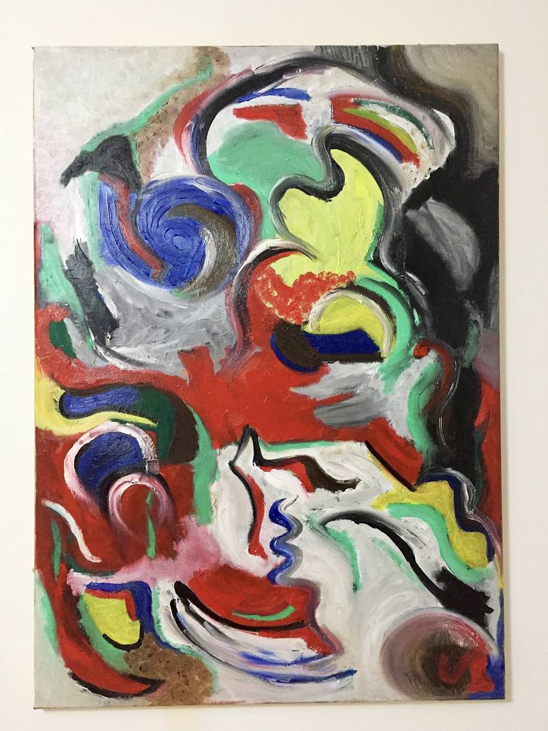 Original Expressionism Abstract Painting by Ross Montalban Soto