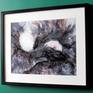This is an original alcohol ink painting with frame. Painted by my wife. Size 52x42cm or 20x16in. Abstract.
Colors, shadow or brightness on your screen can be bit different than in original painting. Of course original painting looks much better than in photos :)
The painting can be hanged on the wall. I do not recommend that you display this painting or any other in direct sunlight as it may dull the color over long periods of time.