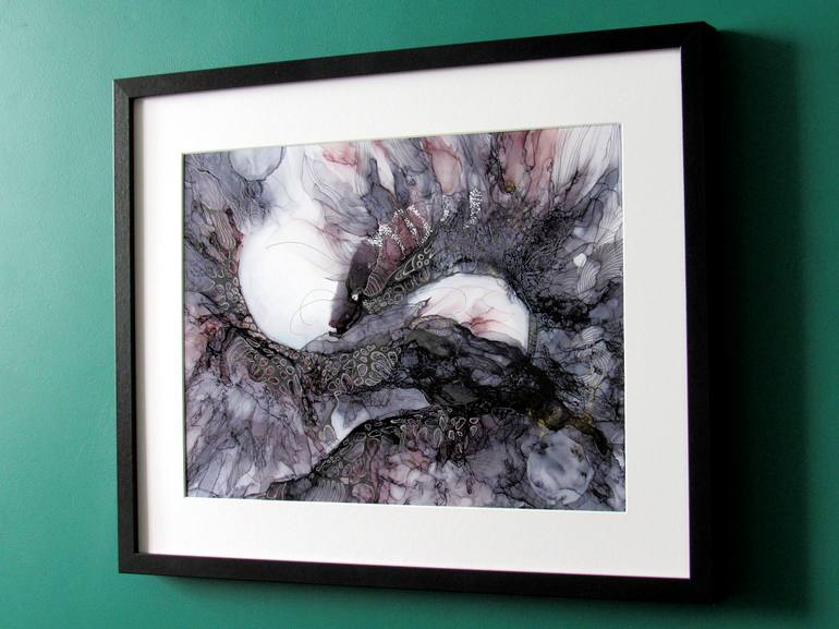 Original Abstract Animal Painting by Eddie Art Studio