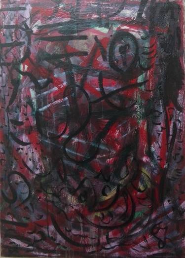 Original Abstract Painting by Doc Hamdy