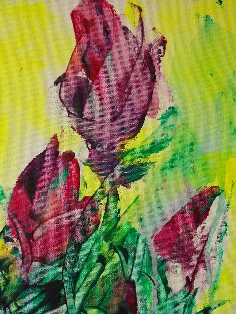 Original Floral Painting by Ivanka Voytovych