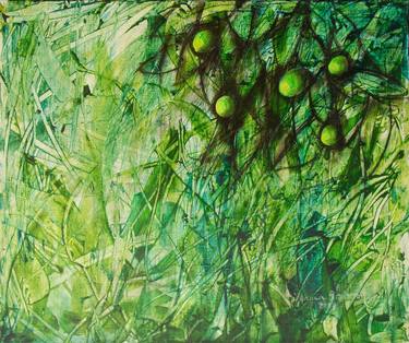 Original Abstract Botanic Paintings by Ivanka Voytovych
