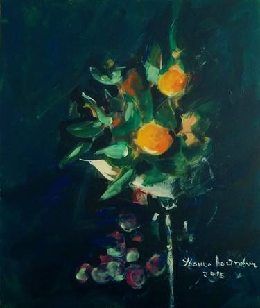 Original Abstract Expressionism Still Life Paintings by Ivanka Voytovych