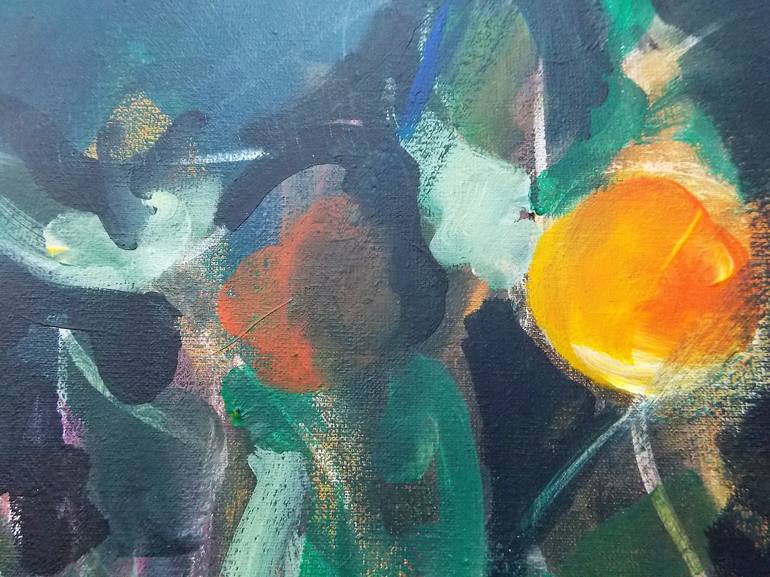 Original Abstract Expressionism Still Life Painting by Ivanka Voytovych