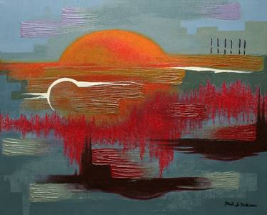 Original Abstract Landscape Paintings by Heidi Hodkinson