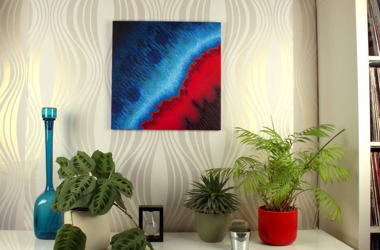 Original Abstract Science Painting by Heidi Hodkinson