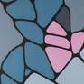 Cellular Close up - blue, pink, grey