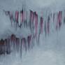 Emergence: dark grey and crimson close up 2