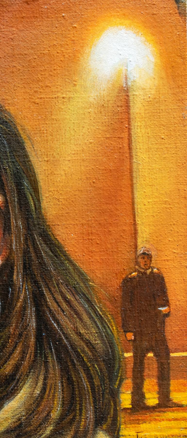 Original Conceptual People Painting by Robert Tracy