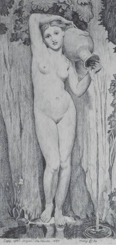 Original Nude Drawing by Robert Tracy