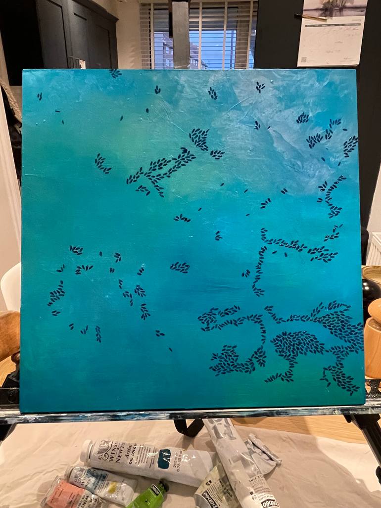 Original Modernism Abstract Painting by Flora Butler
