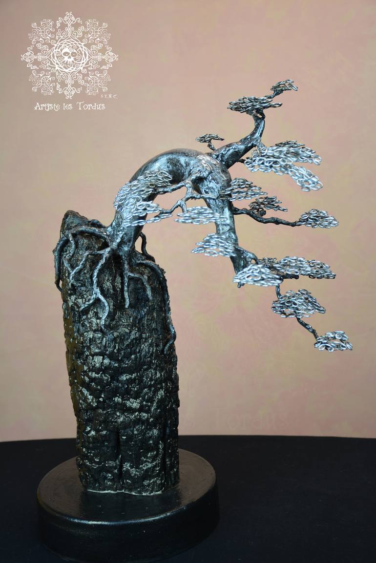 Original Realism Tree Sculpture by Artiste les Tordus