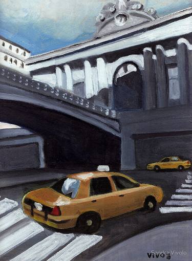 Original Transportation Painting by Sandro Vivolo