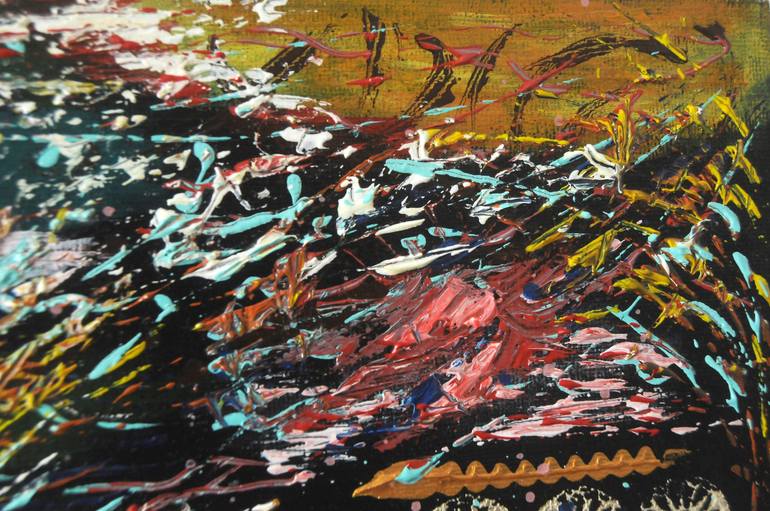 Original Modernism Abstract Painting by Cecilia Chibulcutean