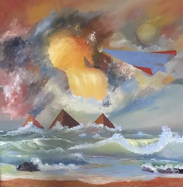 Original Surrealism Seascape Paintings by Eduardo Barrios