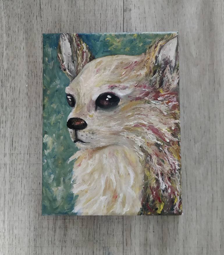 Original Impressionism Animal Painting by Luna Smith