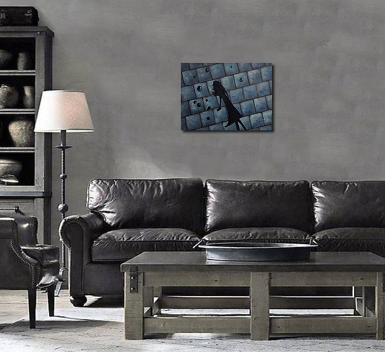 Original Abstract People Painting by Luna Smith