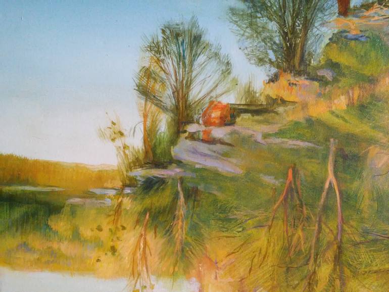 Original Expressionism Landscape Painting by Roman Lytvyn