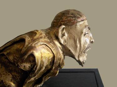 Original Expressionism Portrait Sculpture by Rosita Allinckx