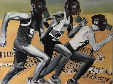 Original Sport Paintings by Tomas C Mendoza