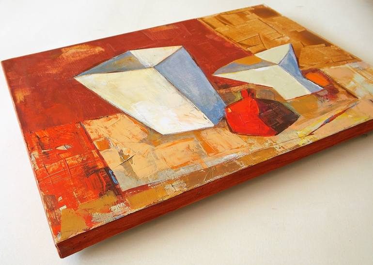 Original Abstract Still Life Painting by Nadija Bodnar-Didyk