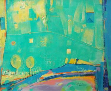 Print of Abstract Airplane Paintings by Nadija Bodnar-Didyk