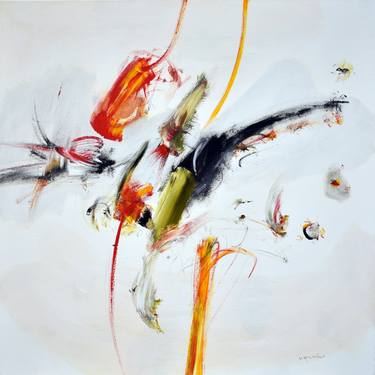 Original Abstract Expressionism Abstract Painting by Nikos Kryonidis