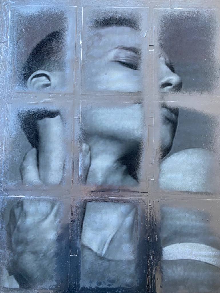 Original Pop Art People Painting by Jerome Cholet