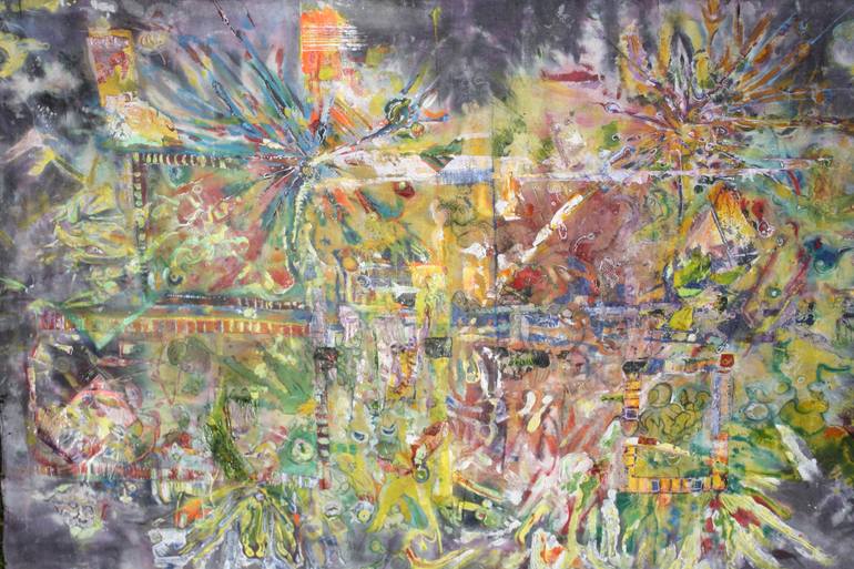 Original Abstract Expressionism Abstract Painting by Colin Indio Scott