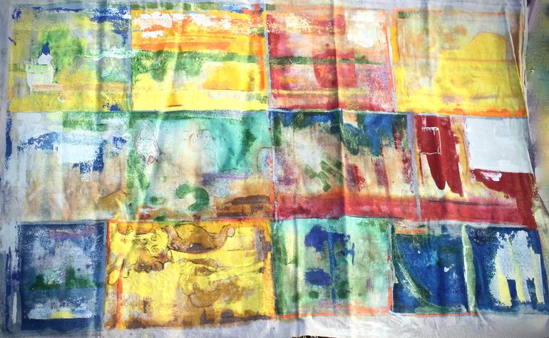 Original Abstract Expressionism Abstract Painting by Colin Indio Scott