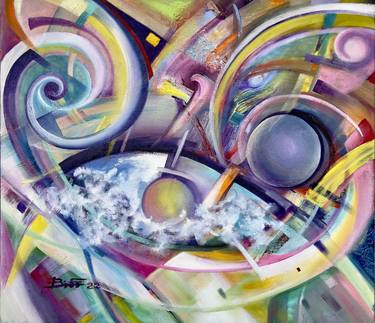 Original Abstract Paintings by Biser Mironov