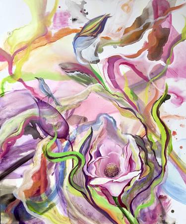 Original Expressionism Floral Paintings by Biser Mironov