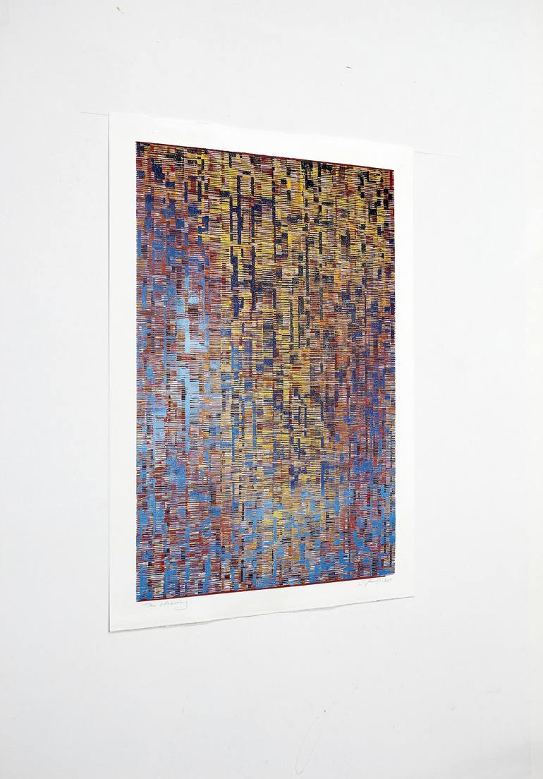 Original Abstract Landscape Printmaking by Stefan Osnowski