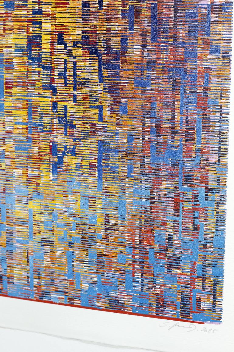 Original Abstract Landscape Printmaking by Stefan Osnowski