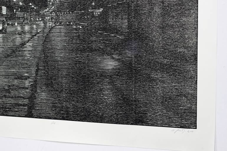 Original Abstract Landscape Printmaking by Stefan Osnowski
